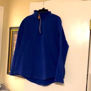 Royal blue fleece pullover